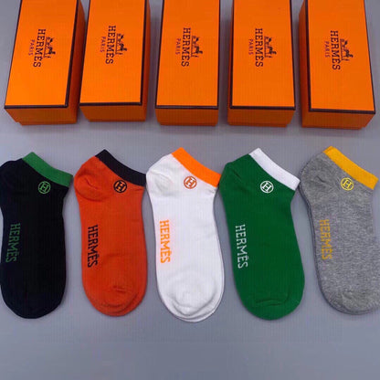 HERMES LOW-CUT SOCKS 193244 (1 BOX)