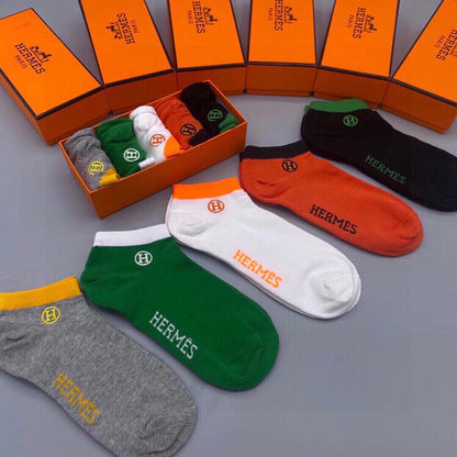 HERMES LOW-CUT SOCKS 193244 (1 BOX)