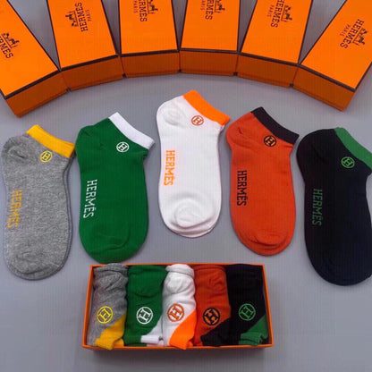 HERMES LOW-CUT SOCKS 193244 (1 BOX)