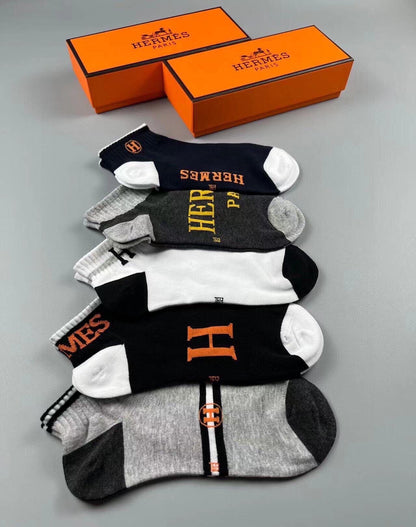 HERMES LOW-CUT SOCKS 241344 (1 BOX)