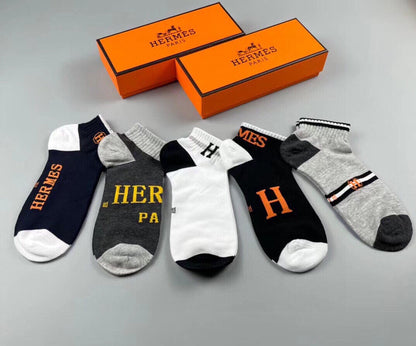 HERMES LOW-CUT SOCKS 241344 (1 BOX)