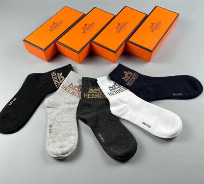 HERMES LOW-CUT SOCKS 282996 (1 BOX)