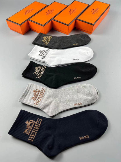 HERMES LOW-CUT SOCKS 282996 (1 BOX)