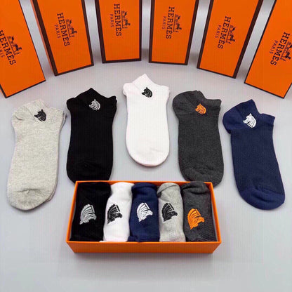 HERMES LOW-CUT SOCKS 285782 (1 BOX)
