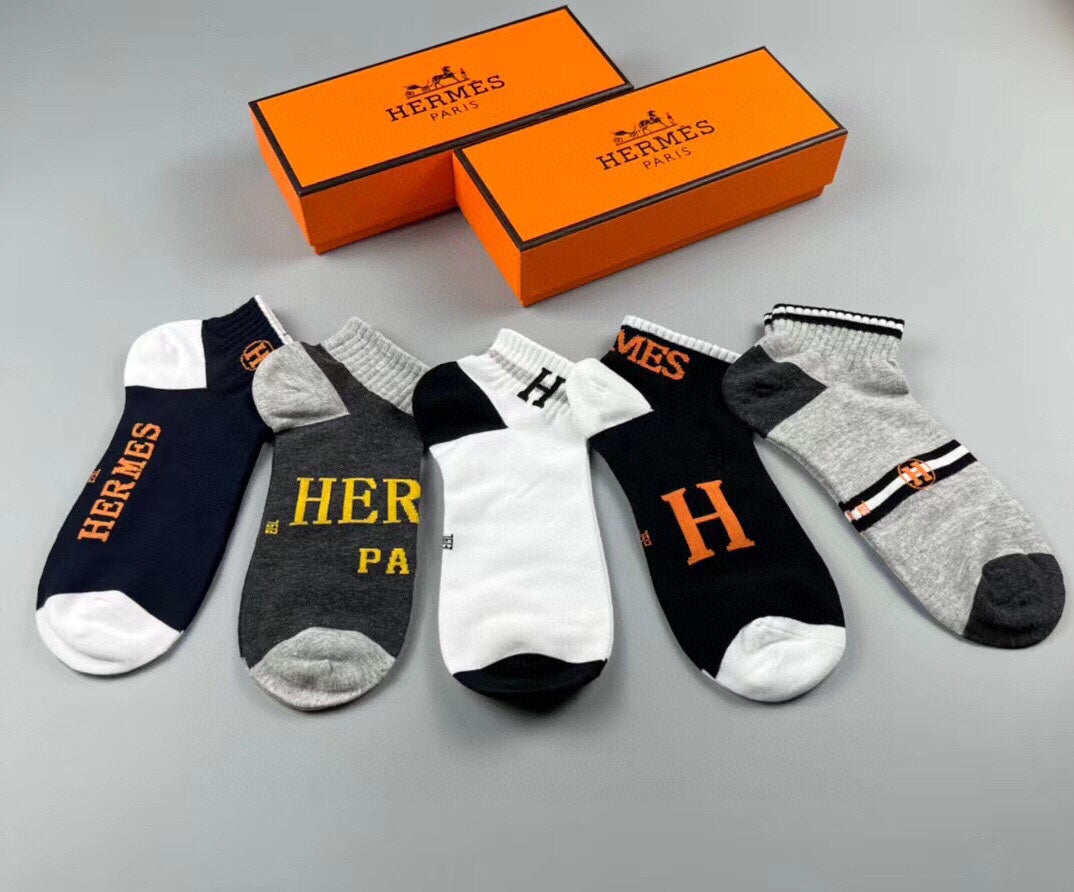 HERMES LOW-CUT SOCKS 291041 (1 BOX)