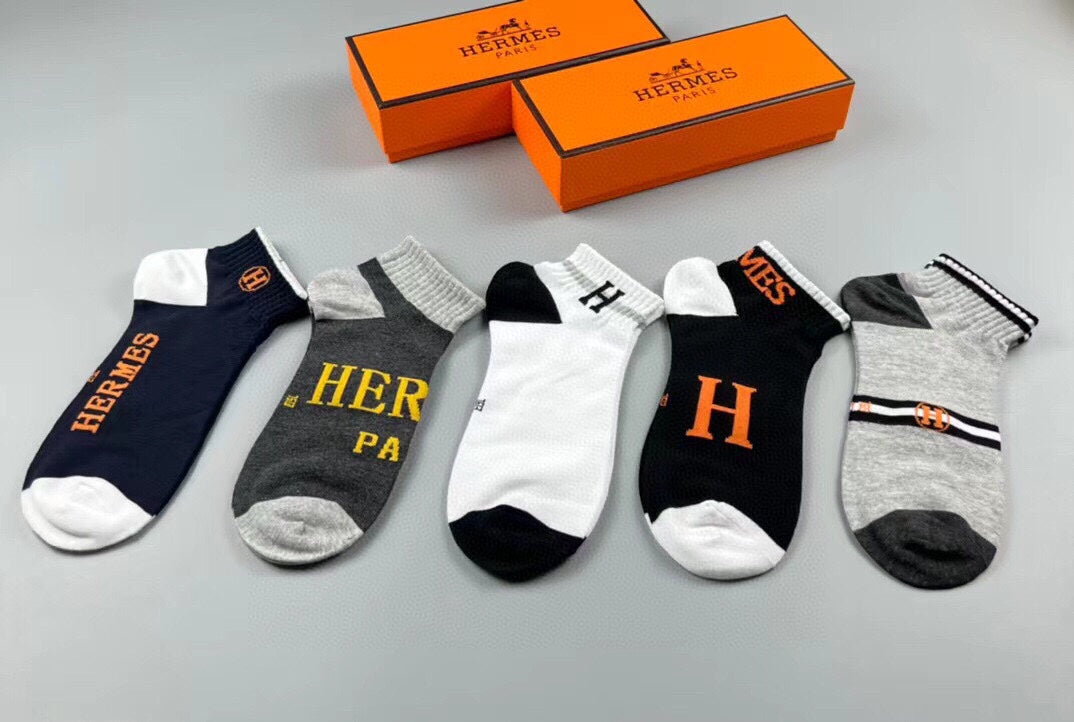 HERMES LOW-CUT SOCKS 291041 (1 BOX)