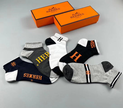 HERMES LOW-CUT SOCKS 291041 (1 BOX)