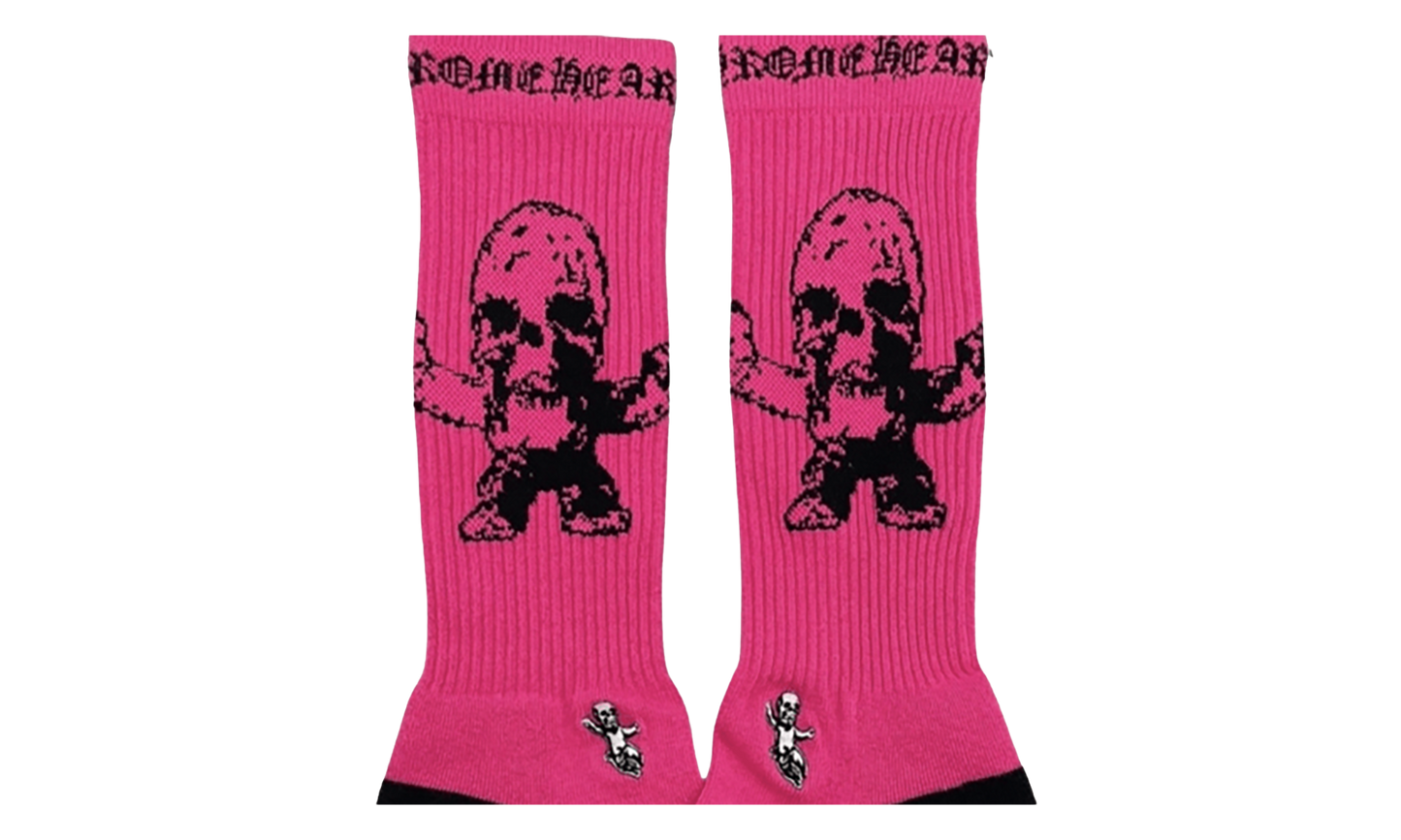 Foti Harris Teeter Logo Socks "Neon Pink / Black" CHRM1226