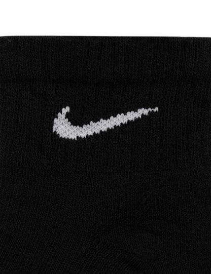 Everyday Cushioned Training Ankle Socks (6 Pairs) - Black/White