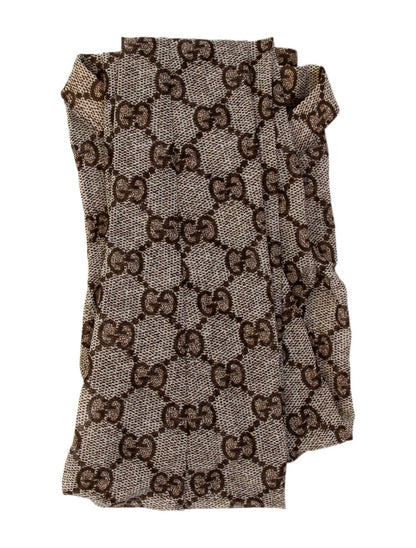 Gucci Beige Multicolor GG Monogram Women's Hosiery S sz