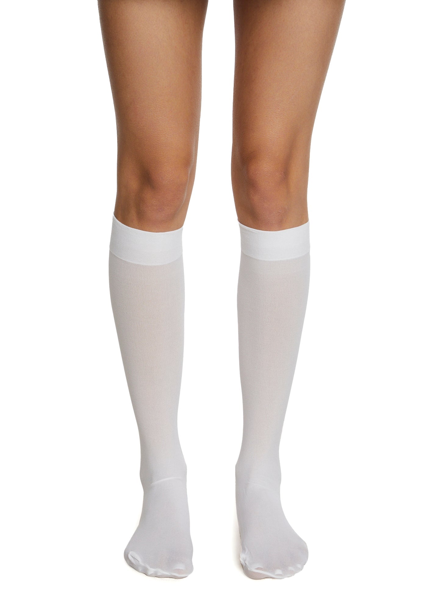 Walkin' On Clouds Knee Highs - White