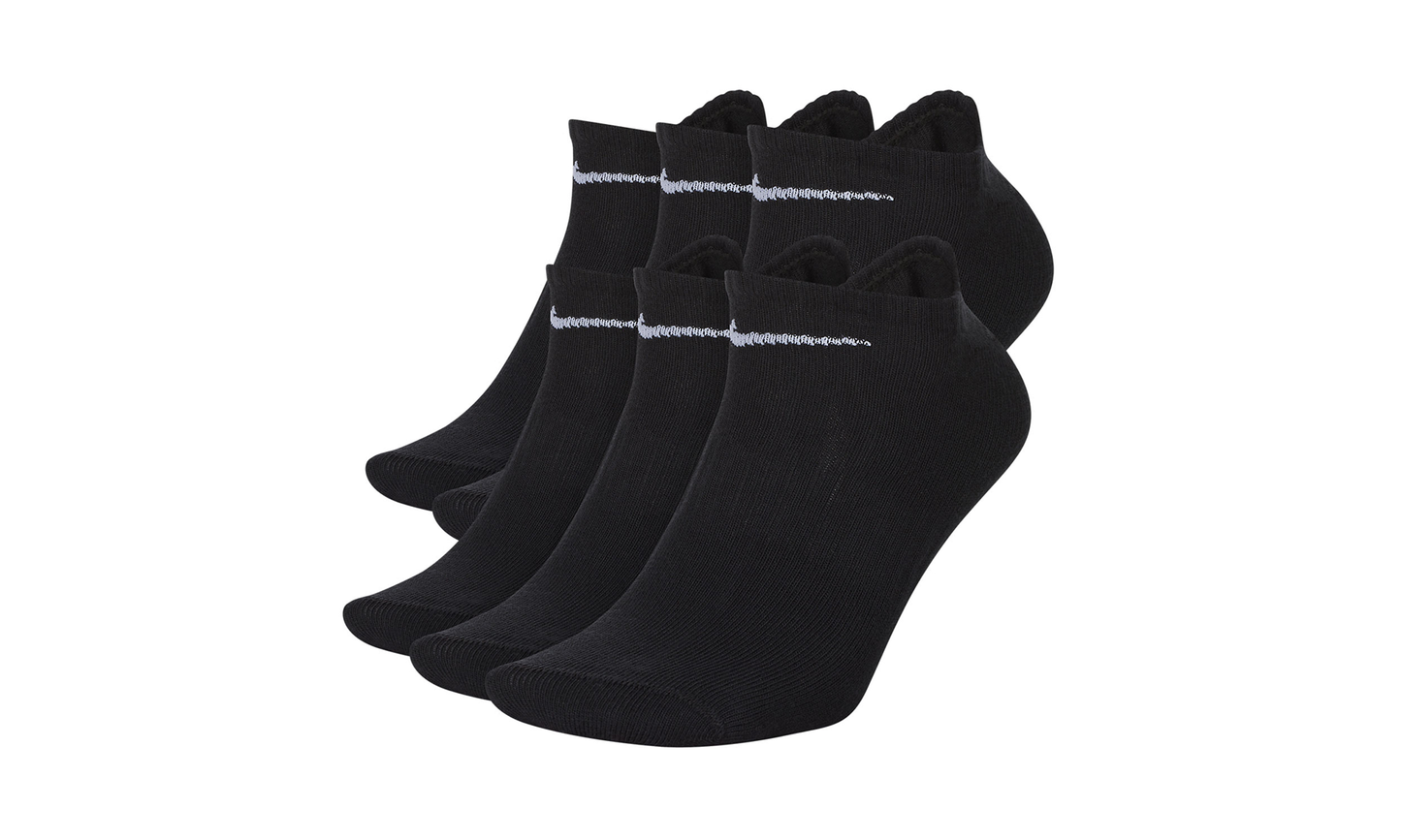 Lightweight Training No-Show Socks (6 Pairs) "Black" SX7679 010