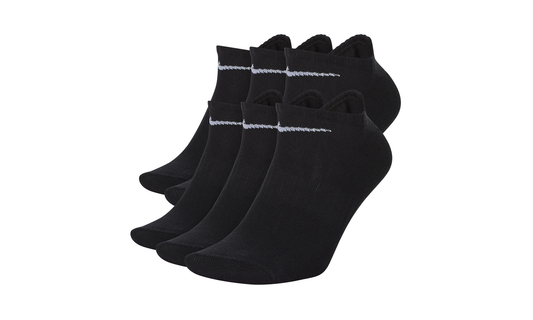 Lightweight Training No-Show Socks (6 Pairs) "Black" SX7679 010