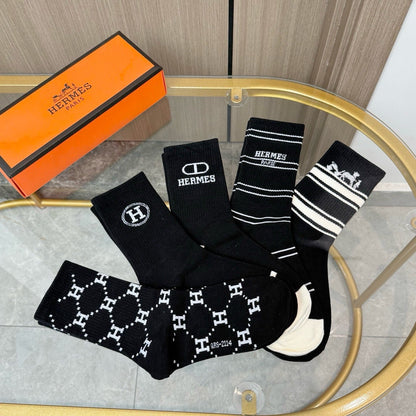 5-Pair Comfort Socks Set (1 BOX)-5