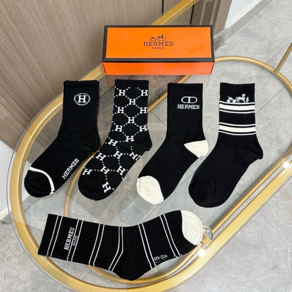 5-Pair Comfort Socks Set (1 BOX)-5