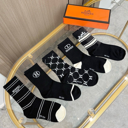 5-Pair Comfort Socks Set (1 BOX)-5