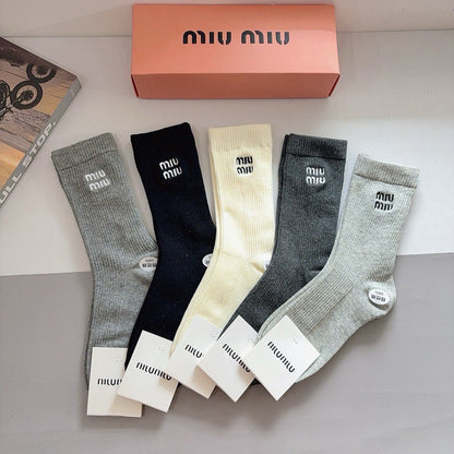 5-Pair Comfort Socks Set (1 BOX)-87
