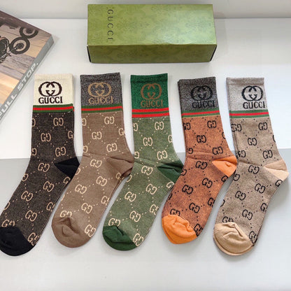5-Pair Comfort Socks Set (1 BOX)-198