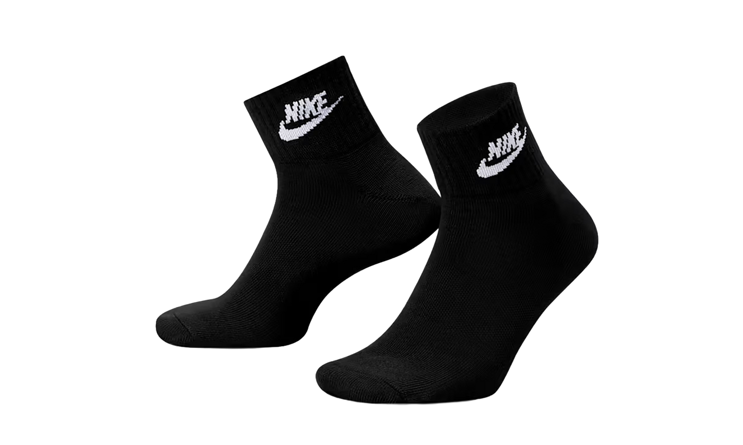 Everyday Essential Ankle Socks (3 Pairs) "White / Black" DX5074 010