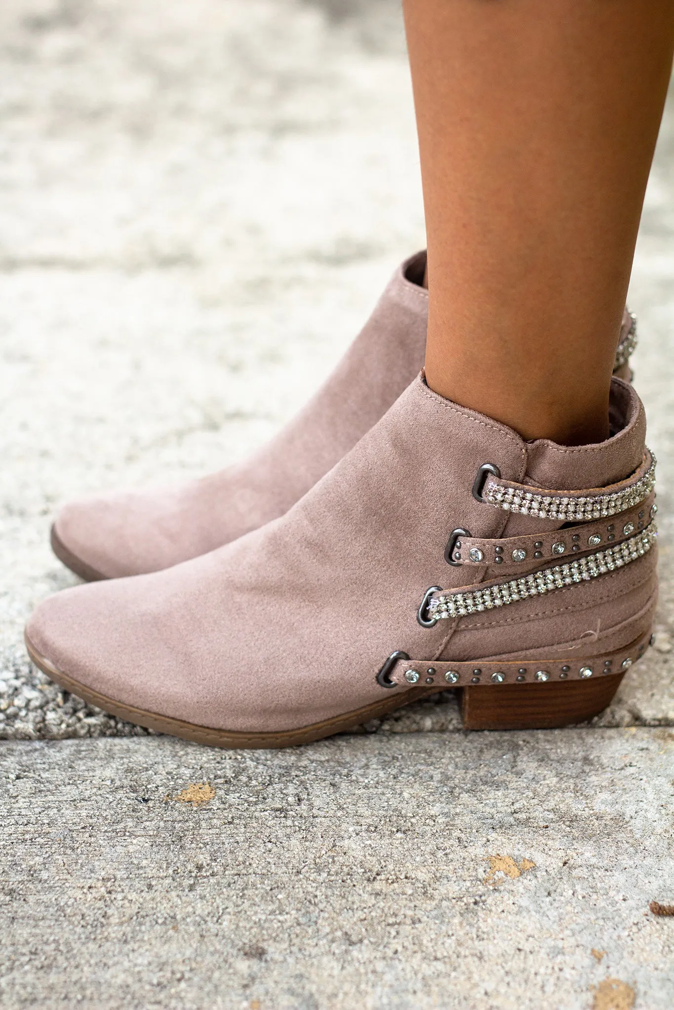 Lynn Taupe Booties